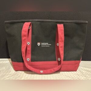 Harvard Business School Zippered Tote Bag Ivy League Executive Education EUC